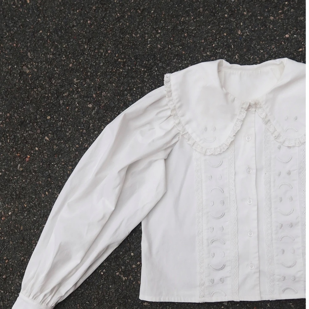 Happy Sad Embroidery Shirt